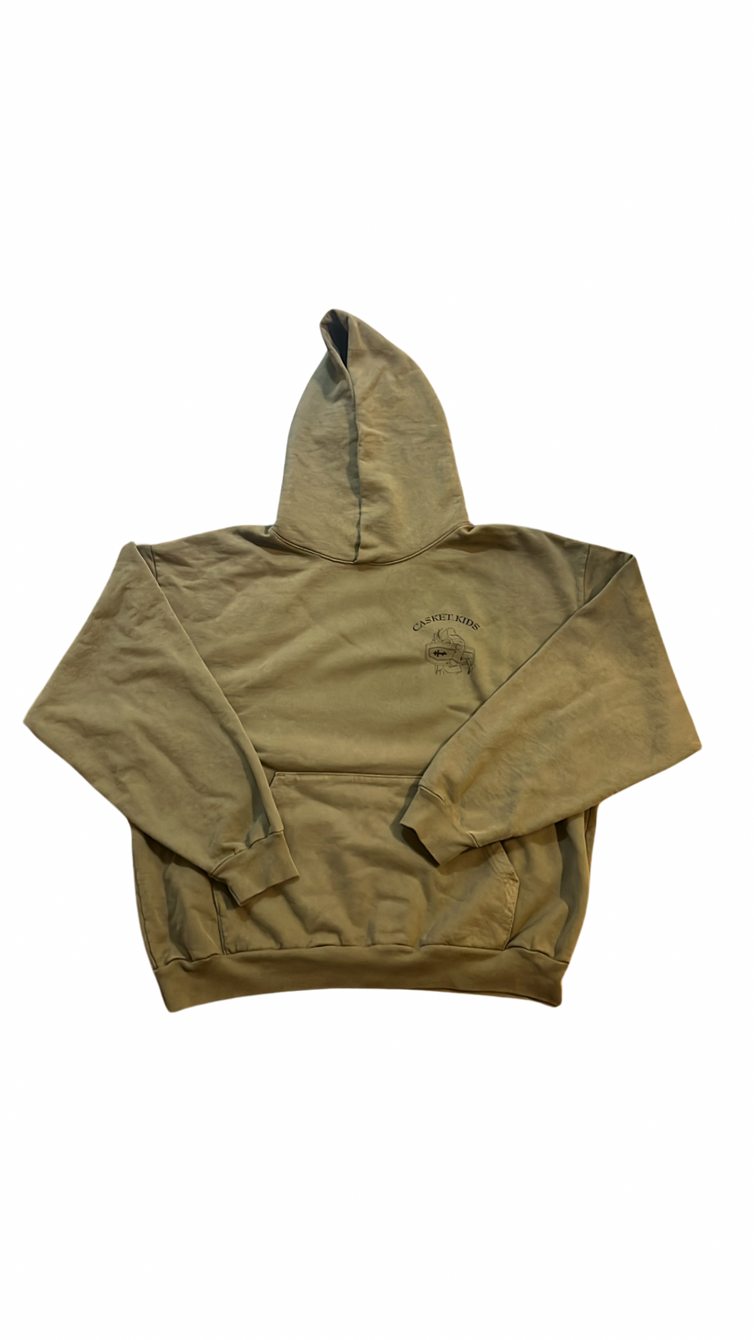 Casket Kids Cropped Hoodie (Green)